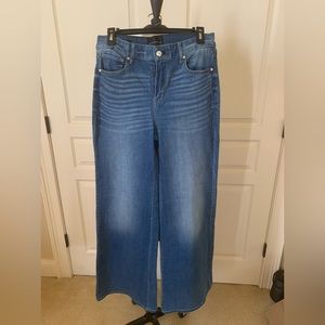 WHBM high waist wide leg Everyday Soft Jeans